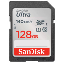SanDisk Ultra SDXC 128GB 140MB/s Class 10 Memory Card