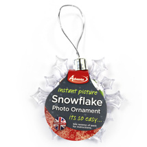 Adventa Snowflake Photo Ornament - Clear